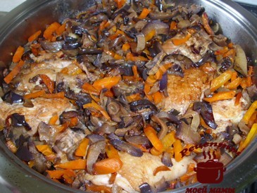 Курица жареная, тушим