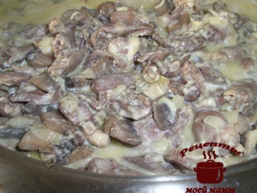 Куриные сердечки готовы Куриные сердечки готовы