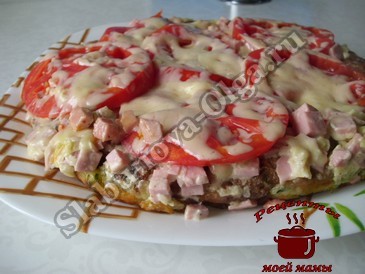 Кабачковая пицца готова