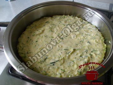 Пицца из кабачков, жарим