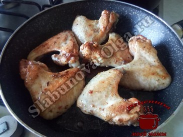 Куриные крылышки, жарим Куриные крылышки, жарим
