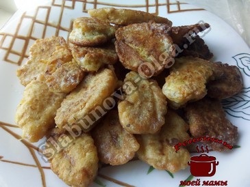 Кабачки жареные в кляре
