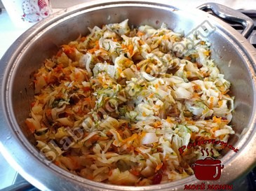 Жареная капуста с грибами и кабачками, жарим овощи Жареная капуста с грибами и кабачками, жарим овощи