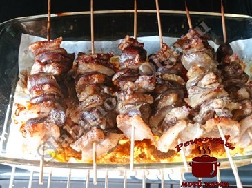 Куриные сердечки, запекаем