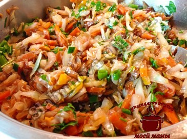 Капуста с кабачками