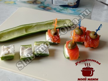 Закуска на праздничный стол с форелью
