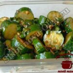 Закуска для шашлыка из свежих огурцов